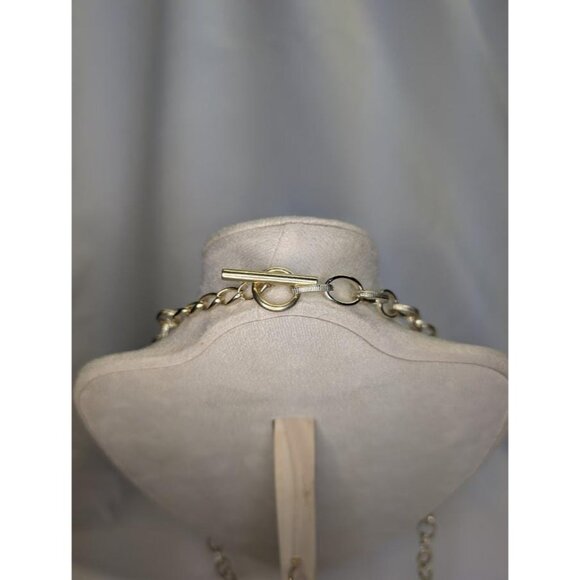 3 for $30 Vintage long light chain with textured links - 17 inches - Picture 6 of 7
